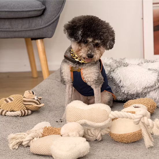 Rena Pet Dog Felpa Masticar Squeaky Juego Interactivo Suave Relleno Poly