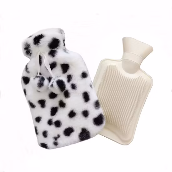 Bolsa de agua caliente de 2000ml, funda extraíble para botella de agua caliente, calentador de invierno, Anti