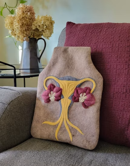 BS Bolsa de Botella de Agua Caliente con Funda Polar para niñas Dolor Menstrual Calentamiento de Invierno