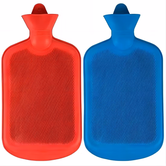 Bolsa de agua caliente para mujer, multicolor, estándar BS, de caucho Natural, 2000ml, con cubierta de terciopelo, calentador corporal para mujer y hombre mayor
