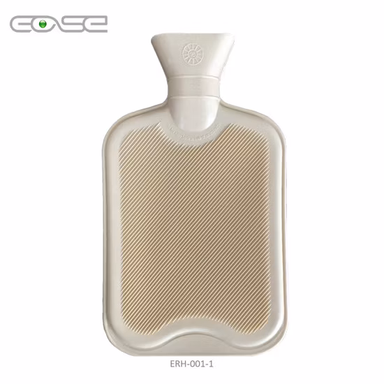 Bolsa de agua caliente BS de caucho de alta calidad OEM 2L con cubierta de tejido personalizada para aliviar el dolor